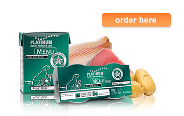 MENU Pure Fish informații despre produs din gama hrană umedă pentru câini